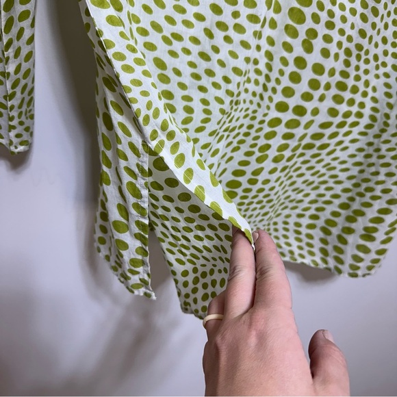 Sundance Beaded Tunic Green and White Size Medium - Picture 4 of 6